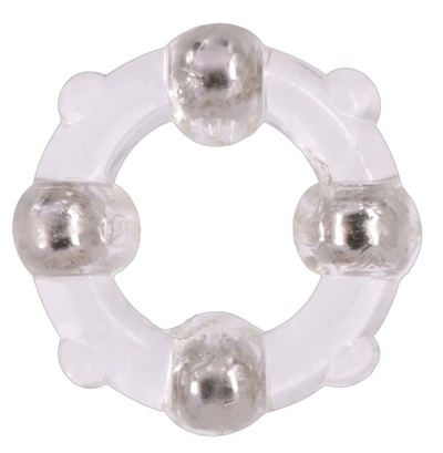 Эрекционное кольцо Stud Ring с бусинами - фото, цены