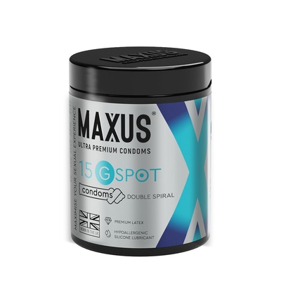 Гладкие презервативы Maxus G spot с двойной спиралью - 15 шт. - фото, цены