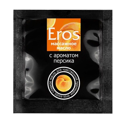 Саше массажного масла Eros exotic с ароматом персика - 4 гр. - фото, цены