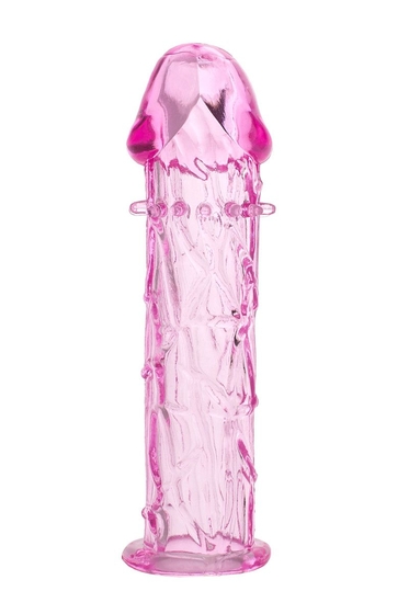 Гладкая розовая насадка с усиками под головкой - 12,5 см. - фото, цены