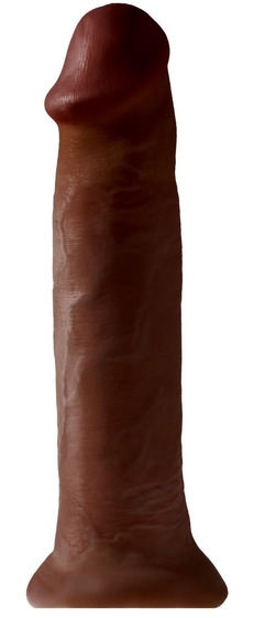 Коричневый фаллоимитатор-гигант на присоске 14 Cock - 36 см. - фото, цены