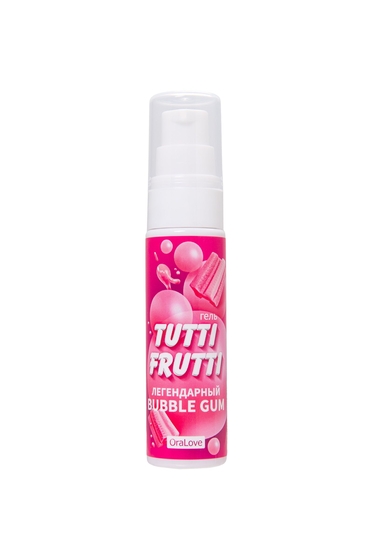Интимный гель на водной основе Tutti-Frutti Bubble Gum - 30 гр. - фото, цены
