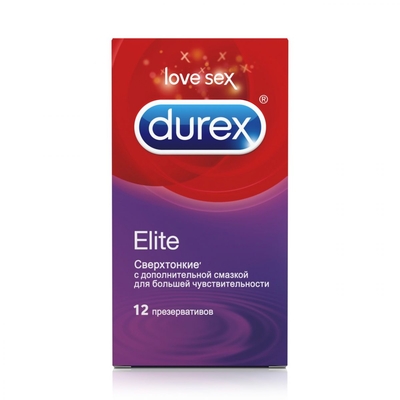 Сверхтонкие презервативы Durex Elite - 12 шт. - фото, цены