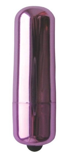 Фиолетовая гладкая вибропуля Erowoman-Eroman - 5,5 см. - фото, цены