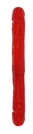 Двусторонний красный фаллоимитатор - 30 см. - фото, цены