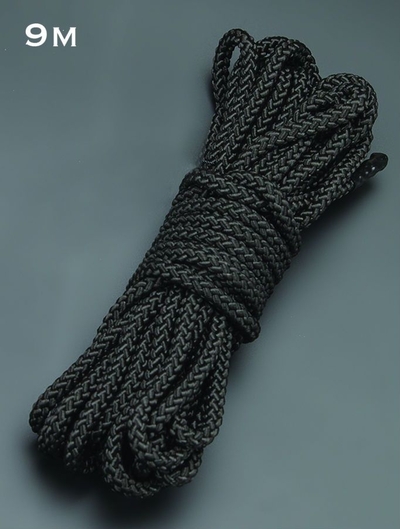 Черная веревка для связывания - 9 м. - фото, цены