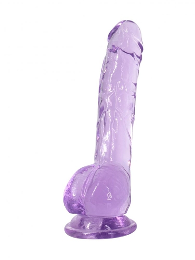 Фиолетовый фаллоимитатор Luminous - 20 см. - фото, цены