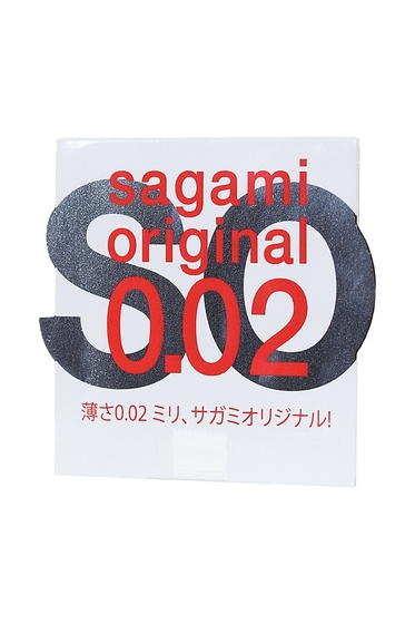 Ультратонкий презерватив Sagami Original 0.02 - 1 шт. - фото, цены