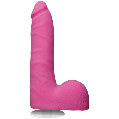 Розовый фаллоимитатор на присоске Revolution 7 Slim Realistic W/Balls - 17,78 см. - фото, цены