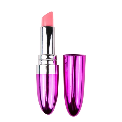 Розовый миниатюрный вибратор в форме помады Lipstick - фото, цены