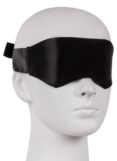 Черная маска без прорезей Blindfold - фото, цены