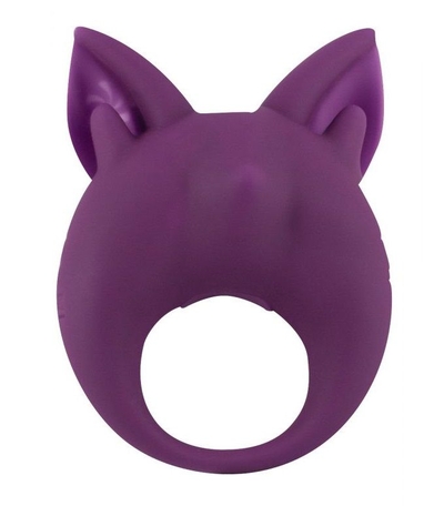Фиолетовое перезаряжаемое эрекционное кольцо Kitten Kiki - фото, цены