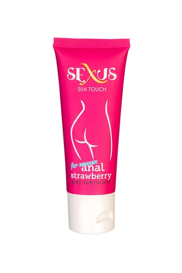 Анальный гель для женщин с ароматом клубники Silk Touch Strawberry Anal - 50 мл. - фото, цены