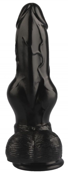 Черный анальный фаллоимитатор-реалистик - 21 см. - фото, цены