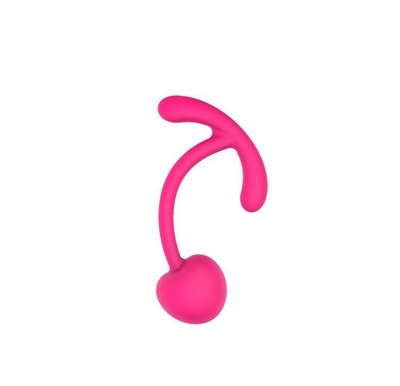 Розовый вагинальный шарик с ограничителем - фото, цены