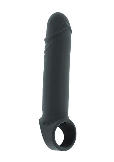 Серая удлиняющая насадка Stretchy Penis Extension No.31 - фото, цены
