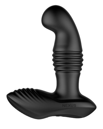 Черный массажер простаты Nexus Thrust с возвратно-поступательными движениями - 13,8 см. - фото, цены