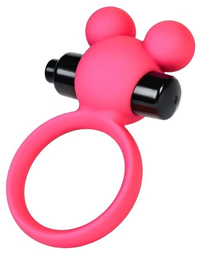Розовое виброкольцо на пенис A-Toys - фото, цены