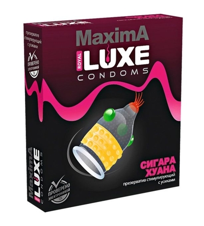 Презерватив Luxe Maxima Сигара Хуана - 1 шт. - фото, цены