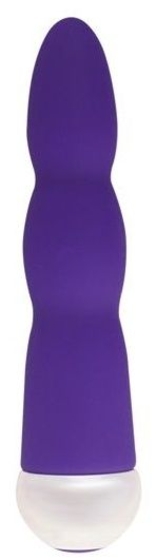 Фиолетовый вибратор Fashion Succubi Wavy Wand - 14,5 см. - фото, цены