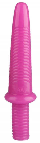 Розовый анальный реалистичный стимулятор - 31 см. - фото, цены