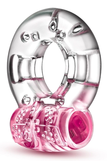 Розовое эрекционное виброкольцо Arouser Vibrating C-Ring - фото, цены