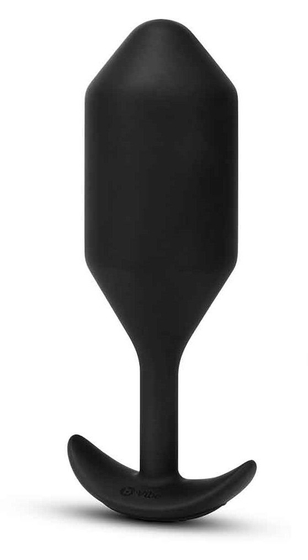 Черная вибропробка для ношения Vibrating Snug Plug 5 - 16,5 см. - фото, цены