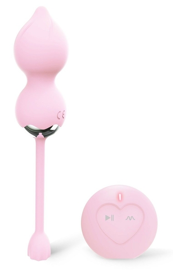 Розовые вагинальные шарики Lotus с пультом ду - фото, цены