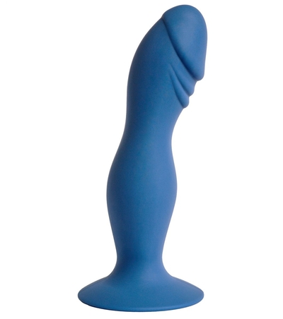 Синяя анальная пробка Hercules - 16 см. - фото, цены