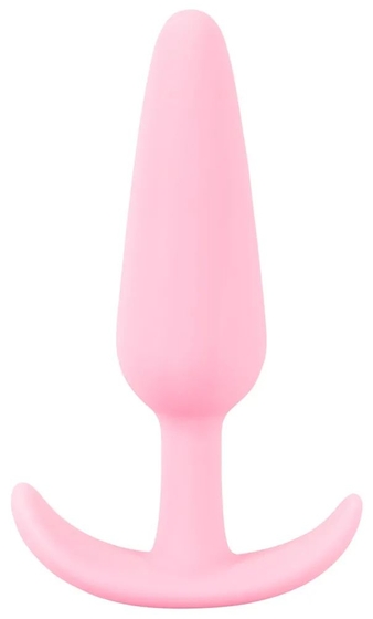 Розовая анальная втулка Mini Butt Plug - 8,4 см. - фото, цены