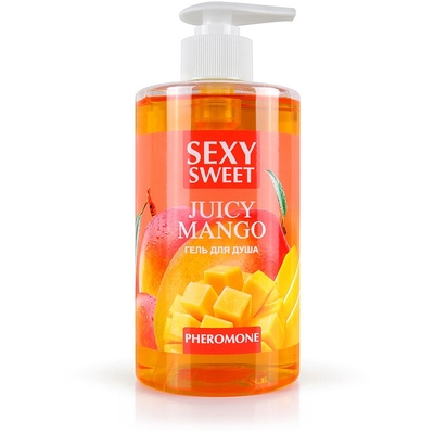 Гель для душа Sexy Sweet Juicy Mango с ароматом манго и феромонами - 430 мл. - фото, цены