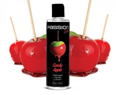 Смазка на водной основе Passion Licks Water Based Flavored Lubricant со вкусом яблока - 236 мл. - фото, цены
