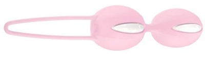 Нежно-розовые вагинальные шарики Smartballs Duo - фото, цены