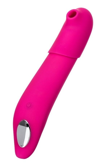 Розовый стимулятор с пульсацией и вакуум-волновой стимуляцией Jos Oscar - 20,5 см. - фото, цены