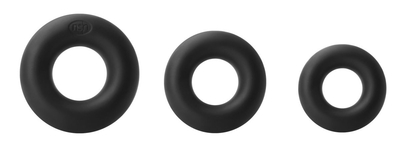 Набор черных колец из мягкого силикона Super Soft Power Rings - фото, цены