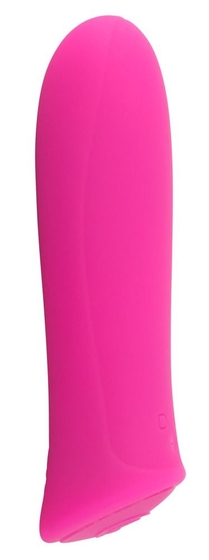 Розовый мини-вибромассажер Rechargeable Power - 8,5 см. - фото, цены