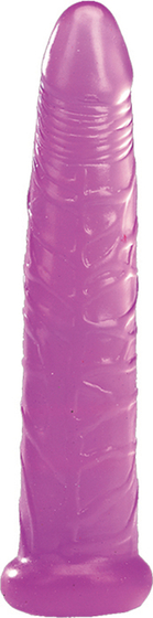 Фиолетовый желейный фаллоимитатор Jelly Benders The Easy Fighter - 16,5 см. - фото, цены
