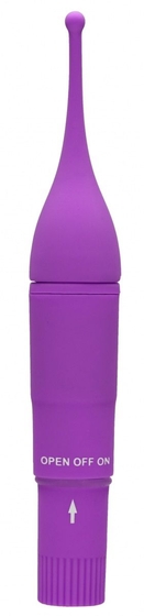 Фиолетовый клиторальный вибромассажер Clitoral Tickler - 16,2 см. - фото, цены