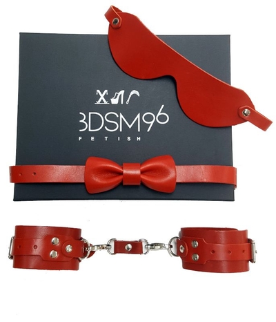 БДСМ-набор в красном цвете Джентльмен - фото, цены
