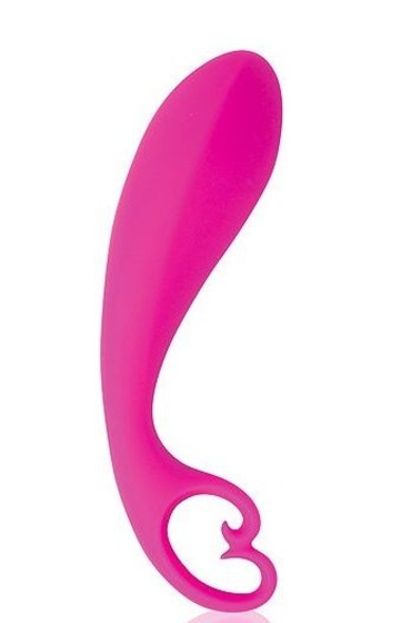 Розовый женский стимулятор с колечком-ограничителем - 13 см. - фото, цены