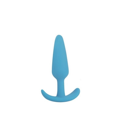 Голубая анальная втулка - 9,5 см. - фото, цены