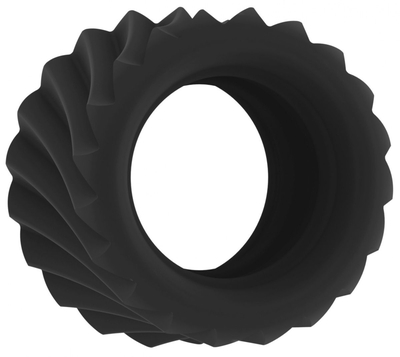 Черное эрекционное кольцо Sono №40 - фото, цены
