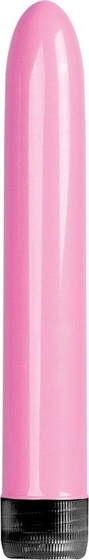 Розовый классический вибратор Super Vibe - 17,2 см. - фото, цены