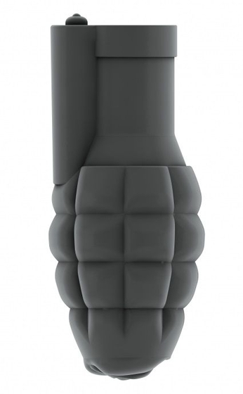 Серый мастурбатор-граната с вибрацией Stroker No.22 - фото, цены
