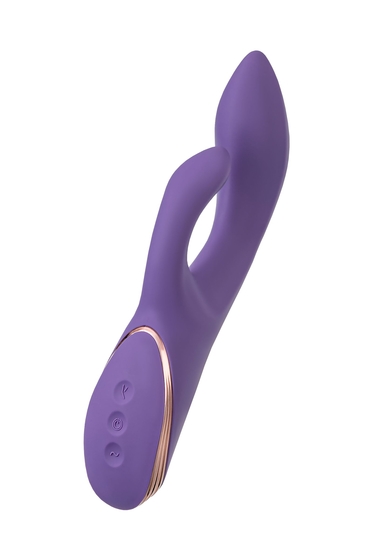 Фиолетовый вибратор-кролик Fingie с функцией Come-Hither - 21,6 см. - фото, цены