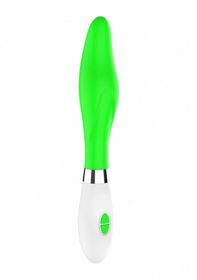 Зеленый фигурный вибратор Athamas - 22,7 см. - фото, цены