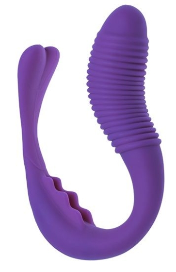 Фиолетовый вибратор для пар Mini Romeo - фото, цены