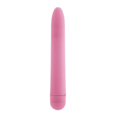 Розовый вибромассажер First Time Power Vibe - 15,25 см. - фото, цены
