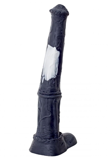 Чёрный фаллоимитатор мустанга - 42 см. - фото, цены