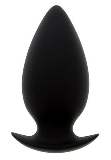 Большая чёрная анальная пробка Bootyful Anal Plug Large Black - 10 см. - фото, цены